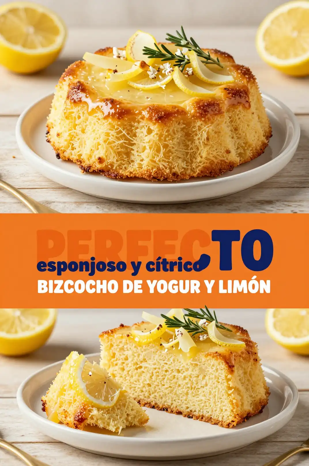 Bizcocho de Yogur y Limón - Pan y Repostería - Indixer