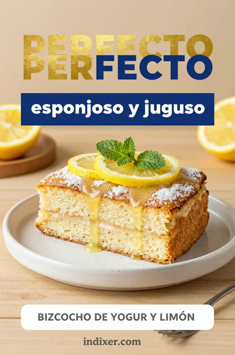 Bizcocho de Yogur y Limón - Pan y Repostería - Indixer