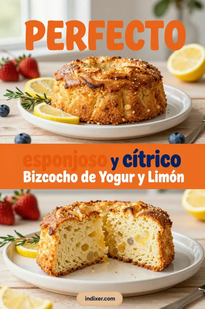 Bizcocho de Yogur y Limón - Pan y Repostería - Indixer