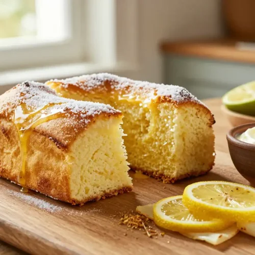 Bizcocho de Yogur y Limón - Tarjeta de Receta