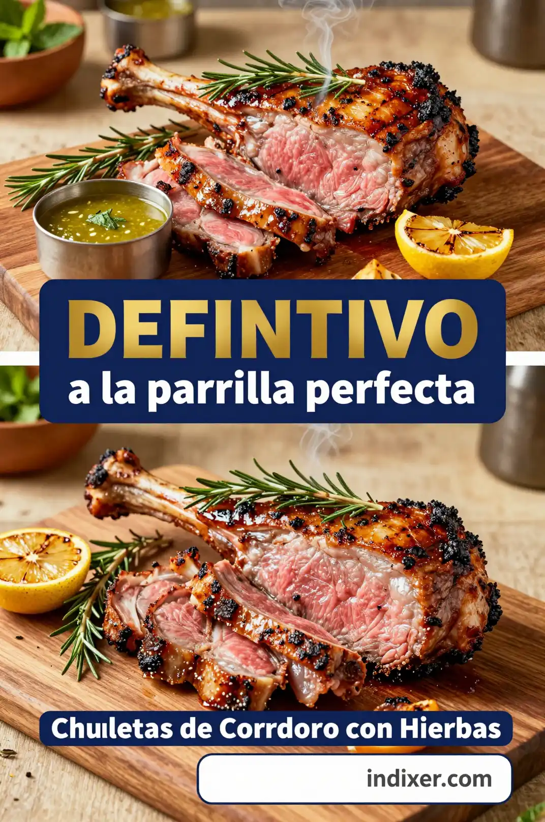 Chuletas de Cordero a la Parrilla con Hierbas - Carne de Res y Cordero - Indixer