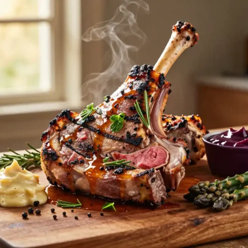 Chuletas de Cordero a la Parrilla con Hierbas - Tarjeta de Receta