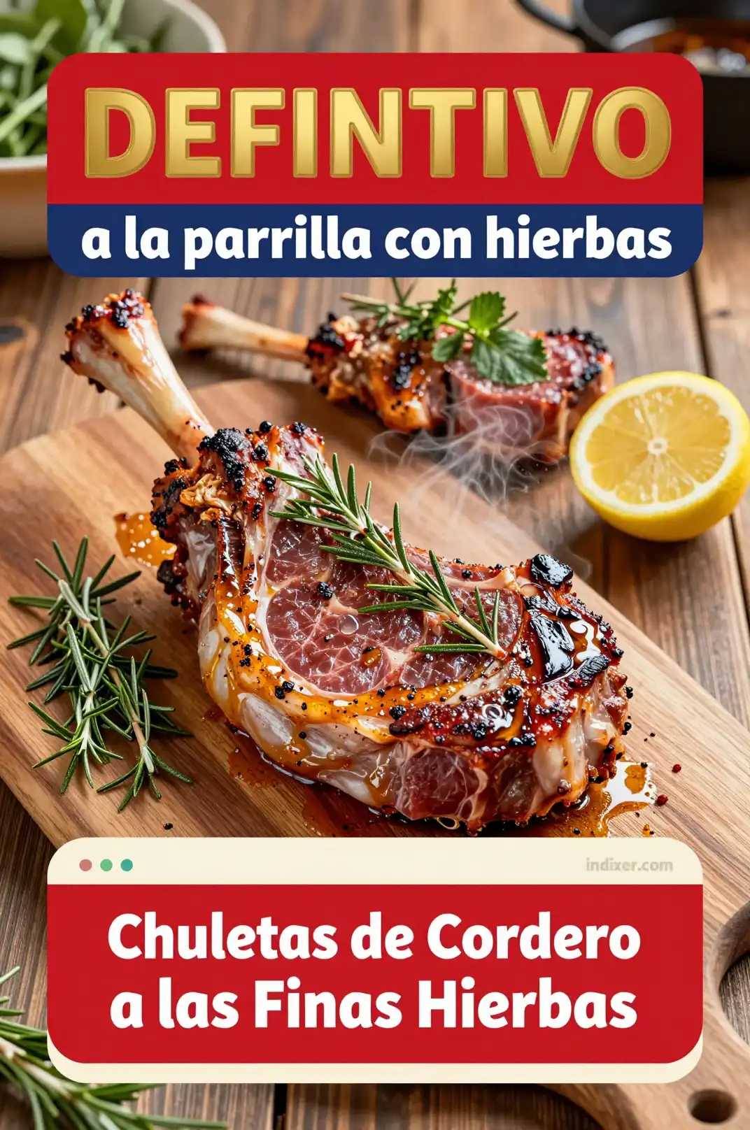 Chuletas de Cordero a las Finas Hierbas - Carne de Res y Cordero - Indixer