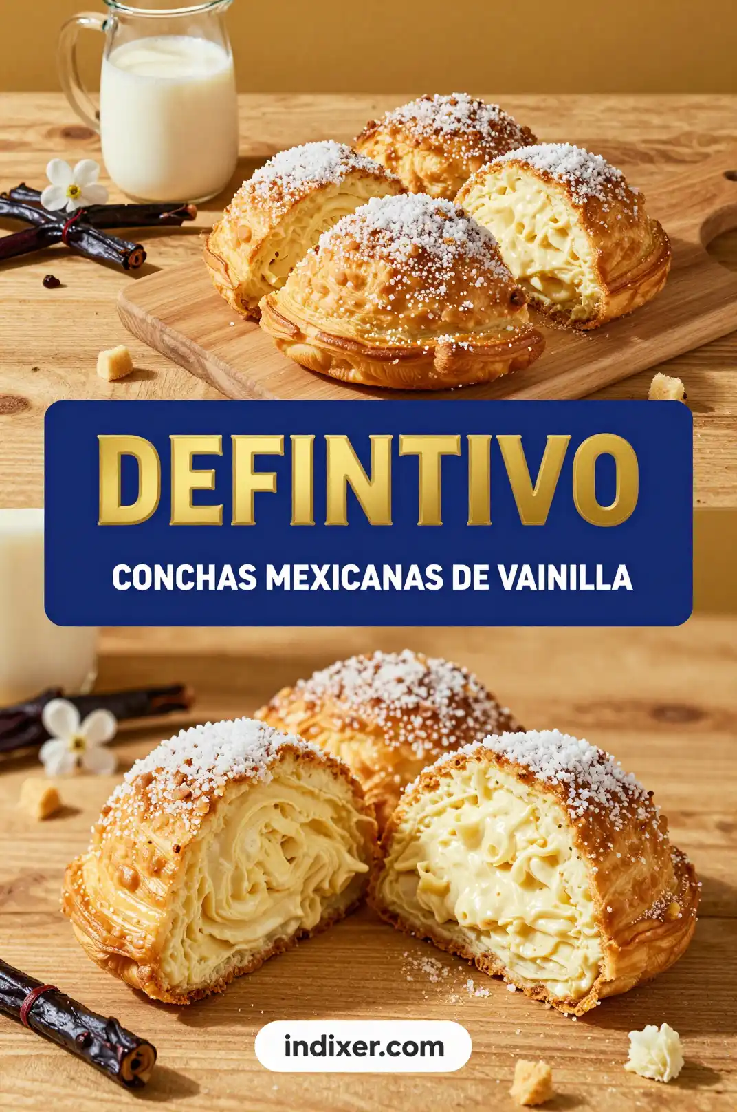 Conchas Mexicanas de Vainilla - Pan y Repostería - Indixer