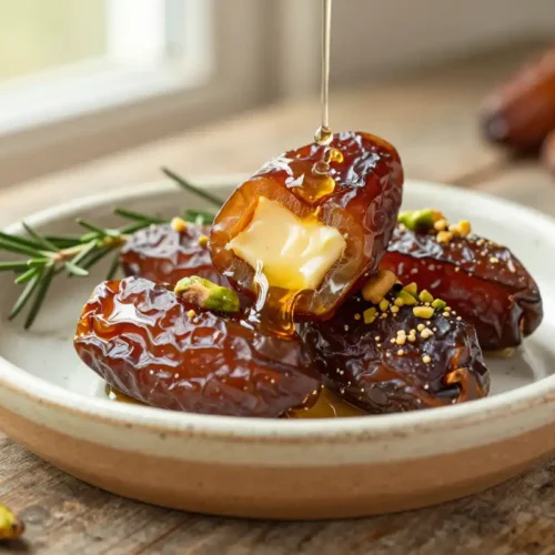 Dátiles Rellenos de Queso de Cabra y Miel - Tarjeta de Receta