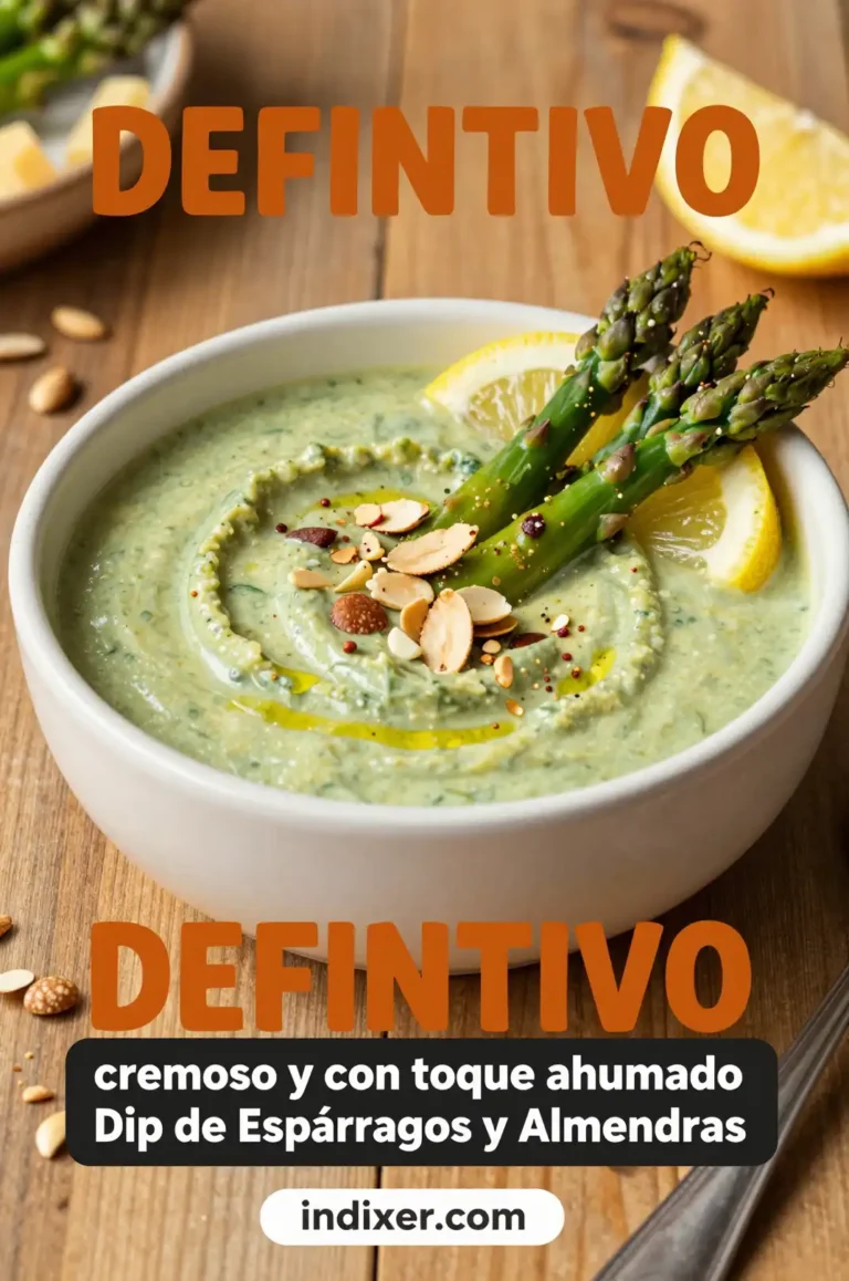 Dip de Espárragos Trigueros y Almendras Tostadas - Aperitivos y Salsas - Indixer