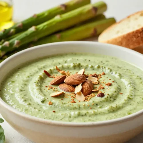 Dip de Espárragos Trigueros y Almendras Tostadas - Tarjeta de Receta