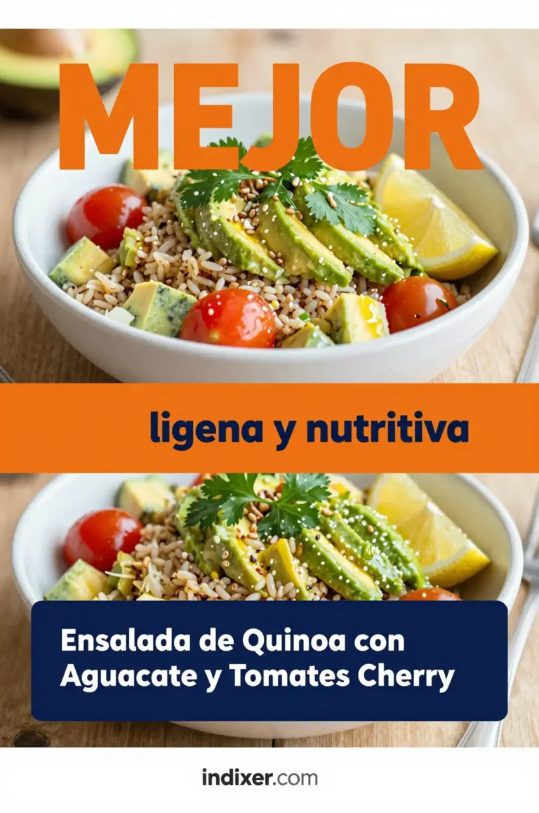 Ensalada de Quinoa con Aguacate y Tomates Cherry - Ensaladas - Indixer