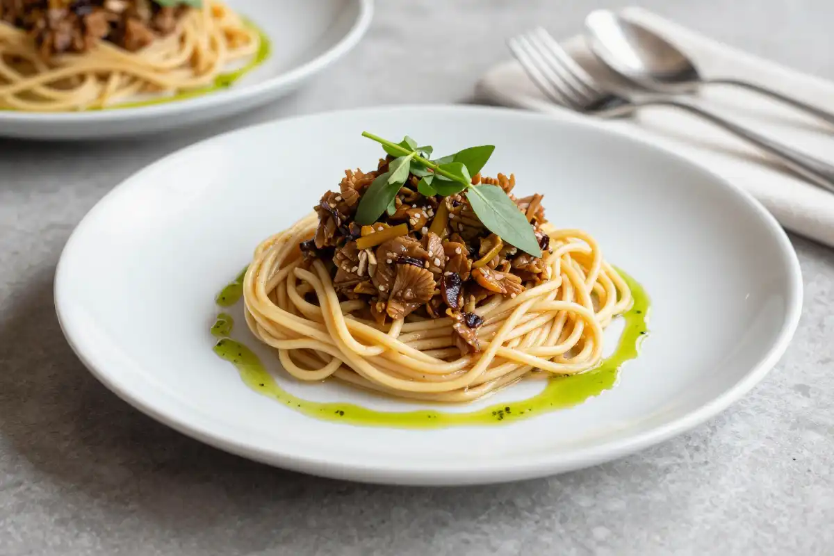Ensalada de Quinoa con Vegetales Asados y Queso Feta plato terminado