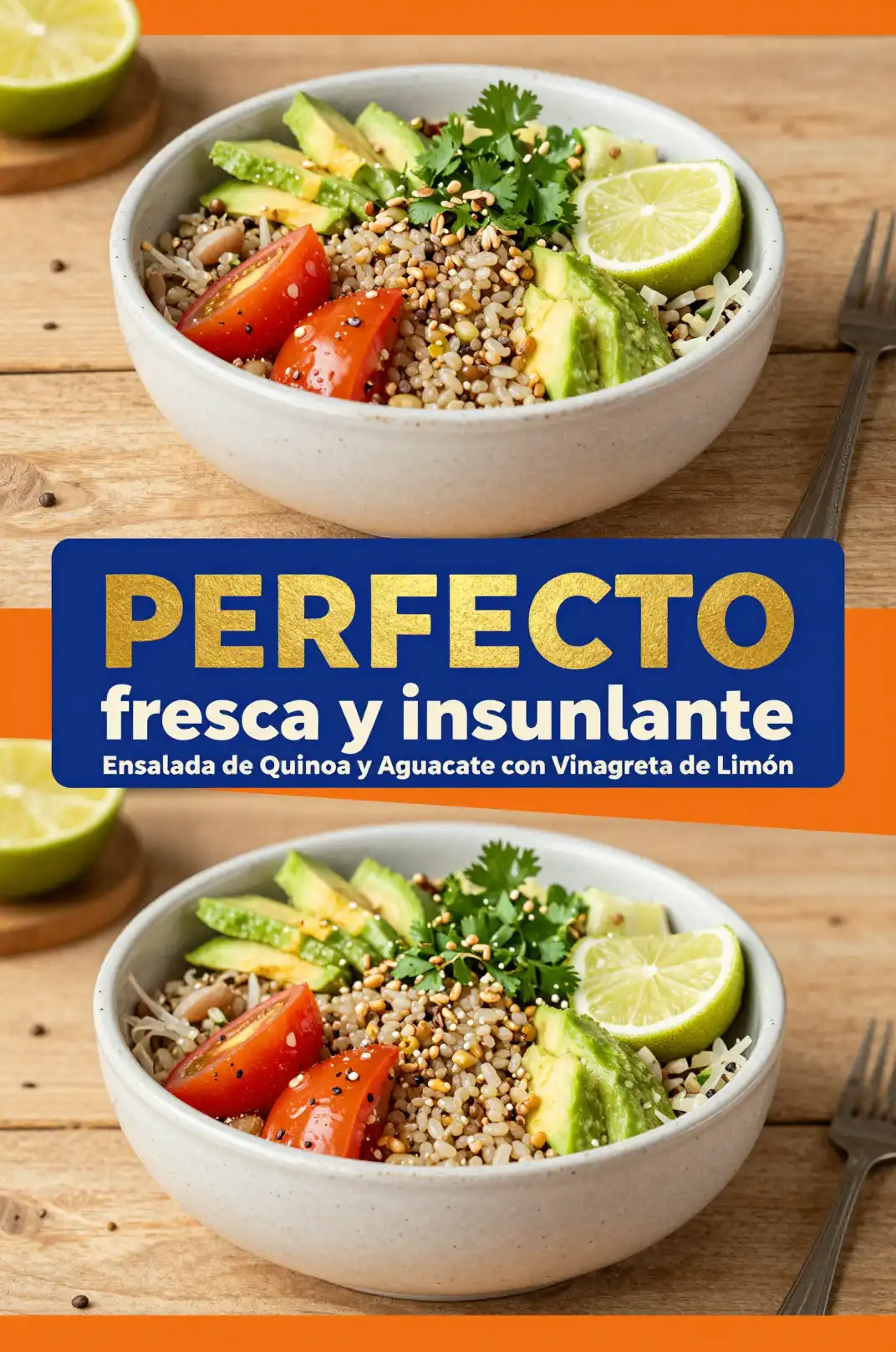 Ensalada de Quinoa y Aguacate con Vinagreta de Limón - Ensaladas - Indixer