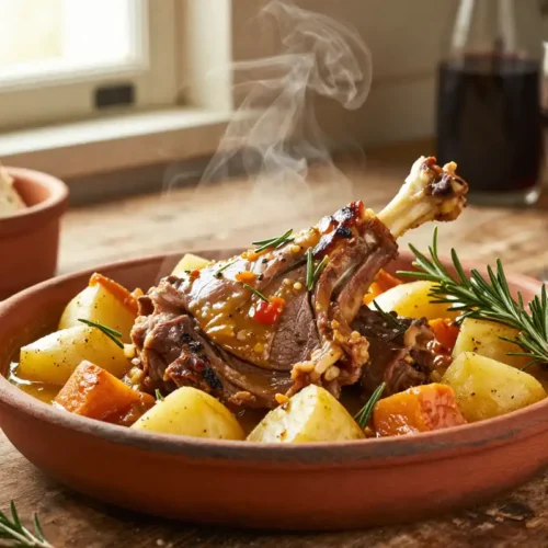 Estofado de Cordero con Patatas y Romero - Tarjeta de Receta