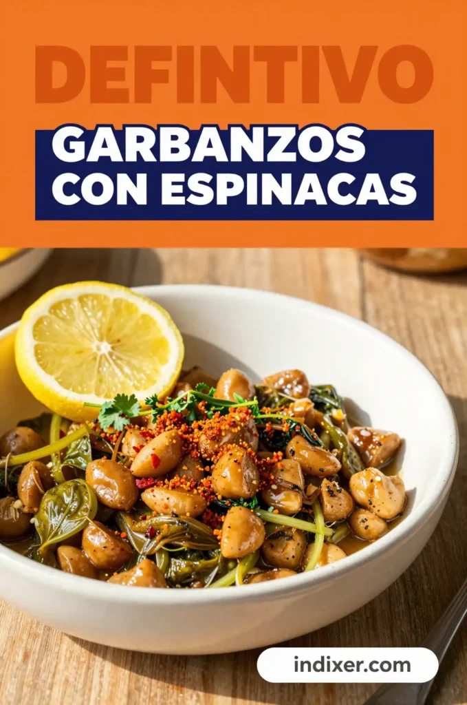 Garbanzos con Espinacas - Comidas Económicas - Indixer