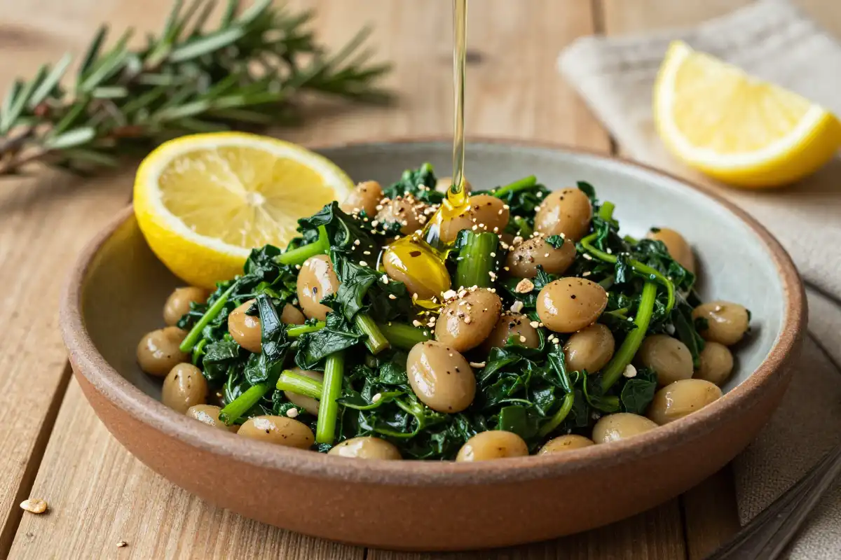 Garbanzos con Espinacas plato terminado