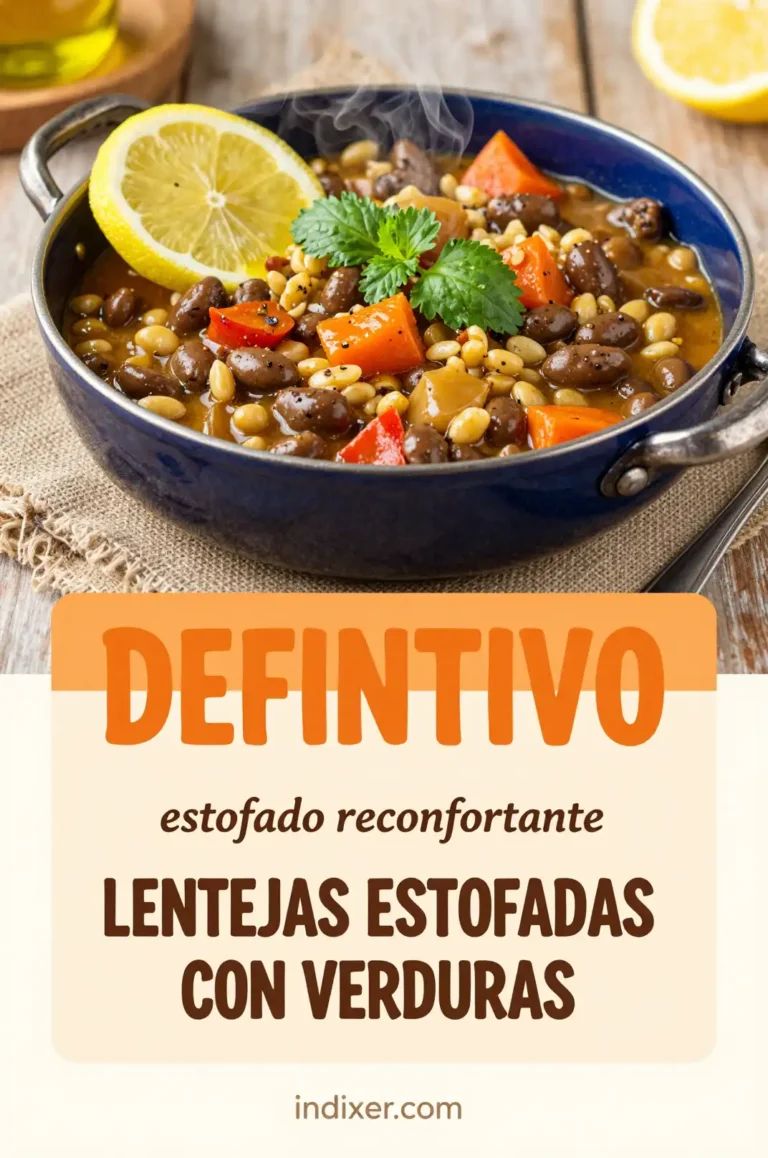 Lentejas Estofadas con Verduras - Comidas Económicas - Indixer
