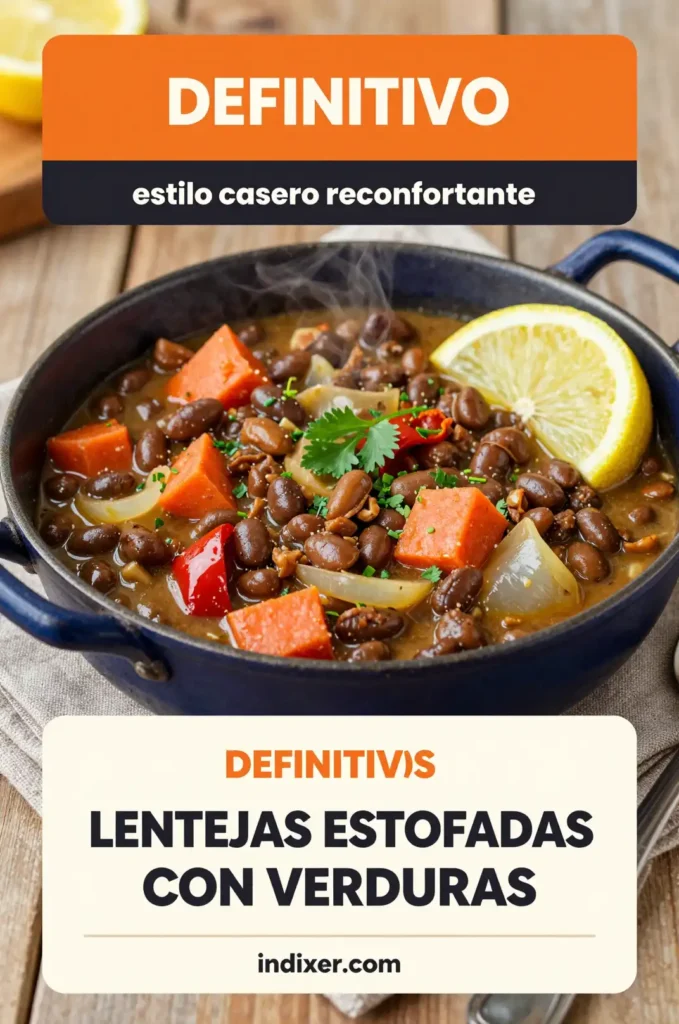 Lentejas Estofadas con Verduras - Comidas Económicas - Indixer