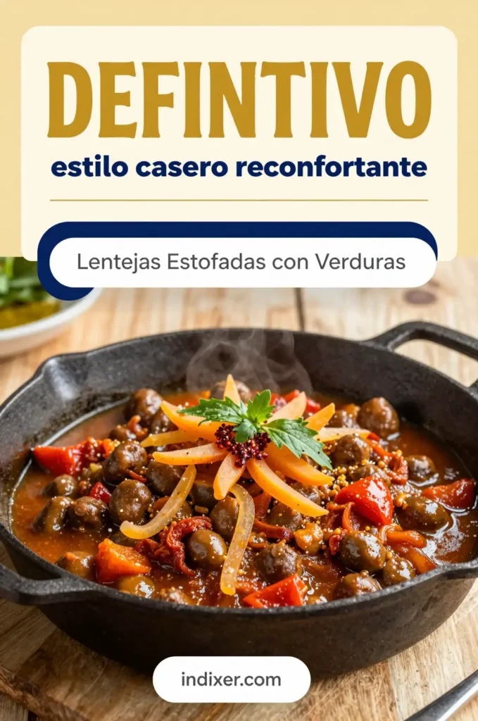 Lentejas Estofadas con Verduras - Comidas Económicas - Indixer
