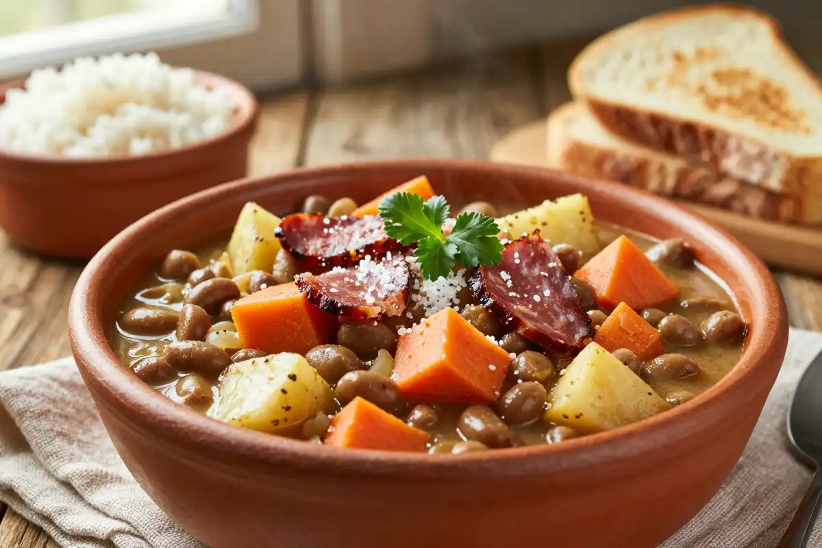 Lentejas Estofadas con Verduras plato terminado