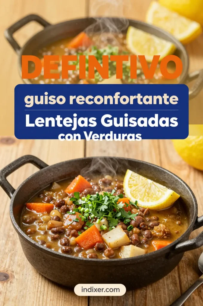 Lentejas Guisadas con Verduras - Comidas Económicas - Indixer