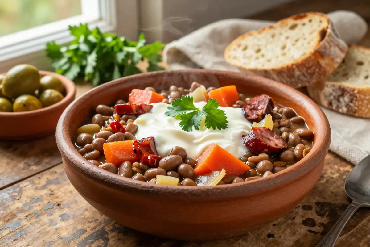 Lentejas Guisadas con Verduras plato terminado