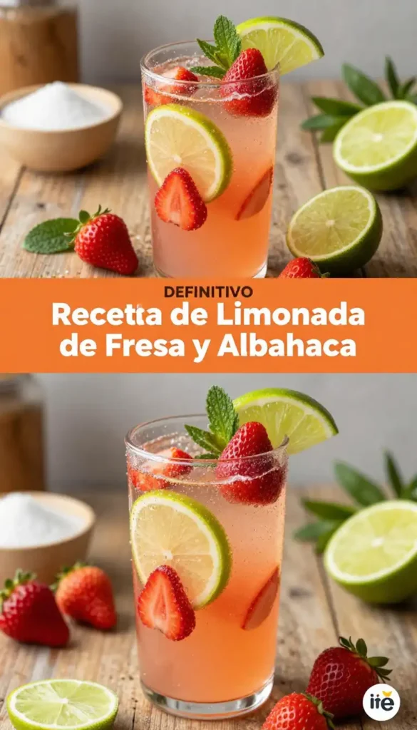 Limonada de Fresa y Albahaca - Bebidas - Indixer