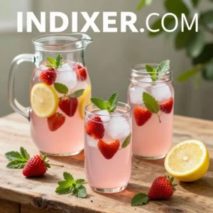 Limonada de Fresa y Albahaca - Tarjeta de Receta