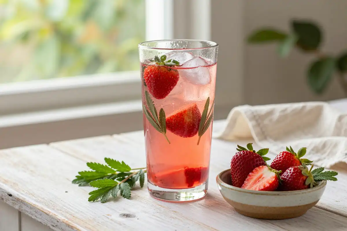 Limonada de Fresa y Albahaca - Tarjeta de Receta