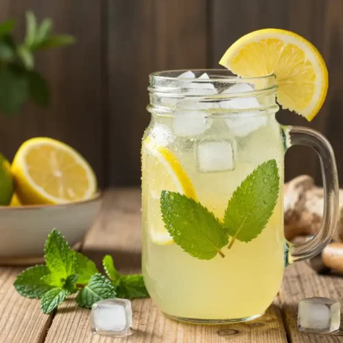 Limonada Refrescante con Menta y Jengibre - Tarjeta de Receta