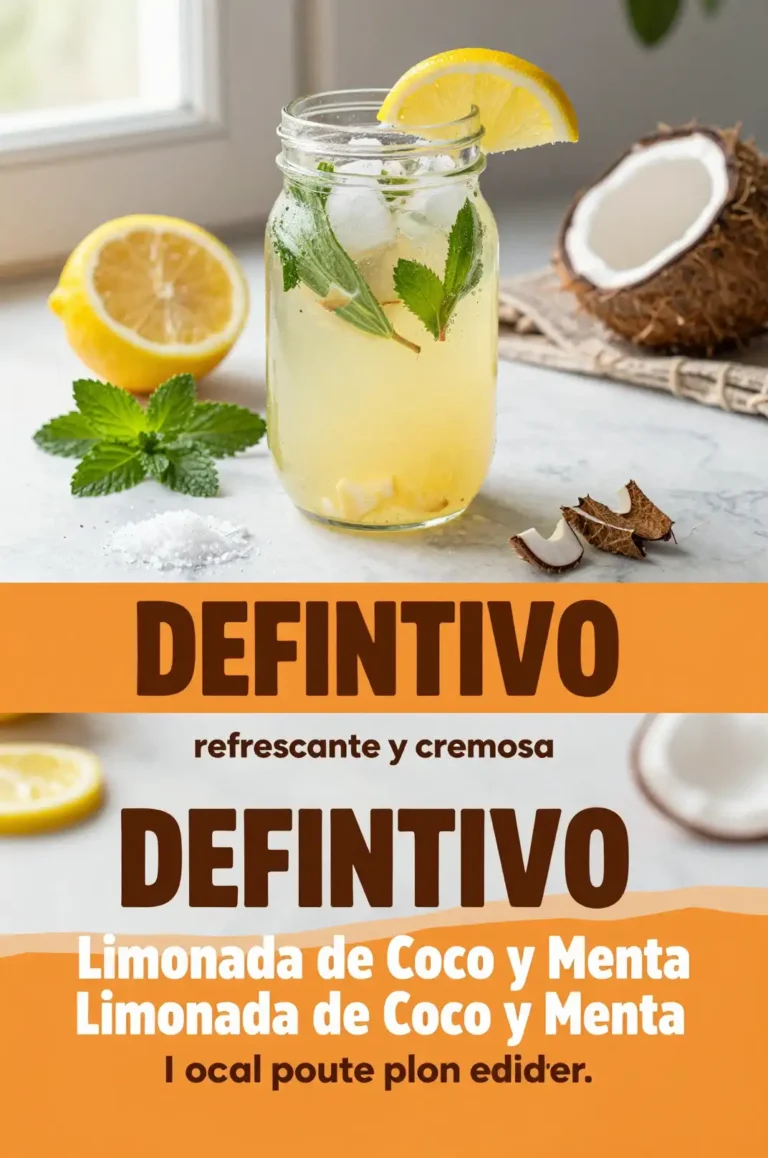 Limonada Refrescante de Coco y Menta - Bebidas - Indixer