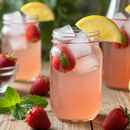 Limonada Refrescante de Fresa y Menta - Tarjeta de Receta