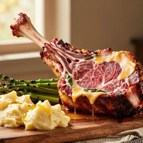 Lomo de Res Relleno de Espinacas y Queso - Tarjeta de Receta