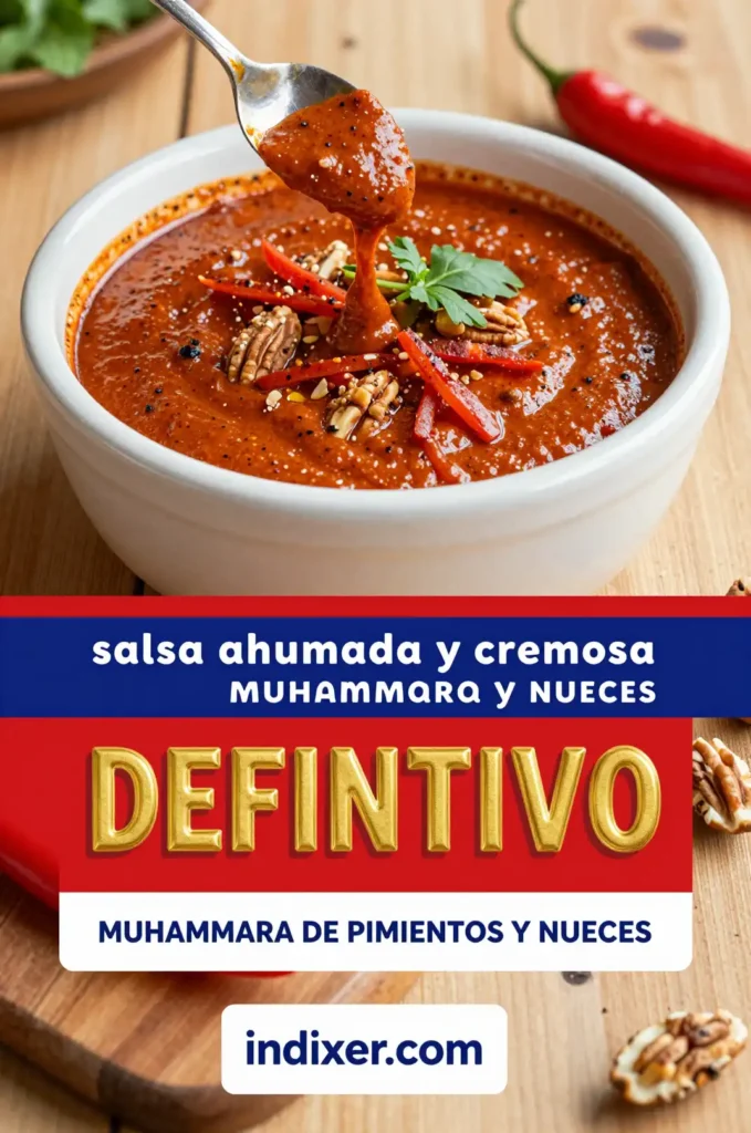 Muhammara de Pimientos y Nueces - Aperitivos y Salsas - Indixer