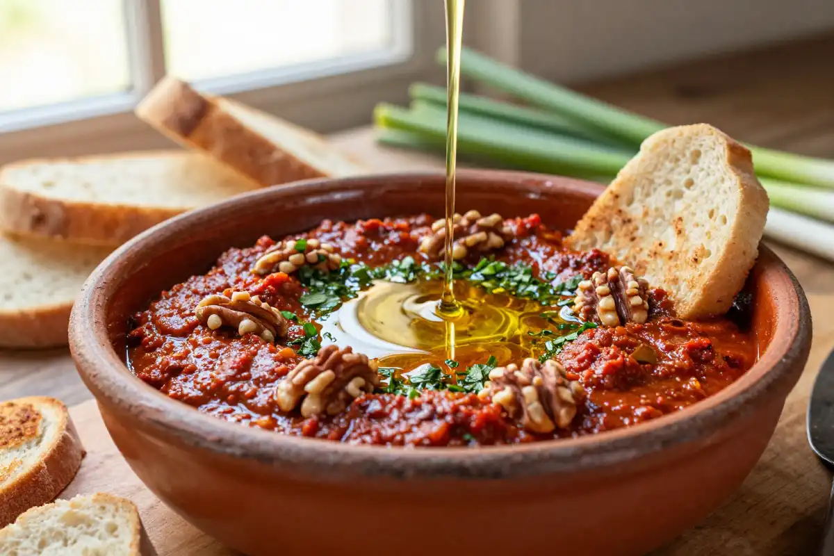 Muhammara de Pimientos y Nueces plato terminado