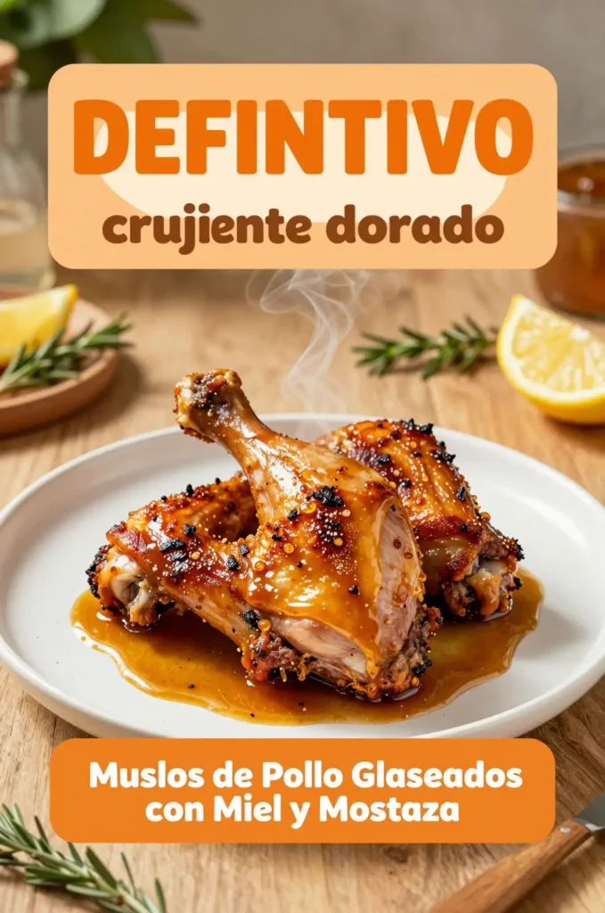 Muslos de Pollo Glaseados con Miel y Mostaza - Pollo y Aves - Indixer