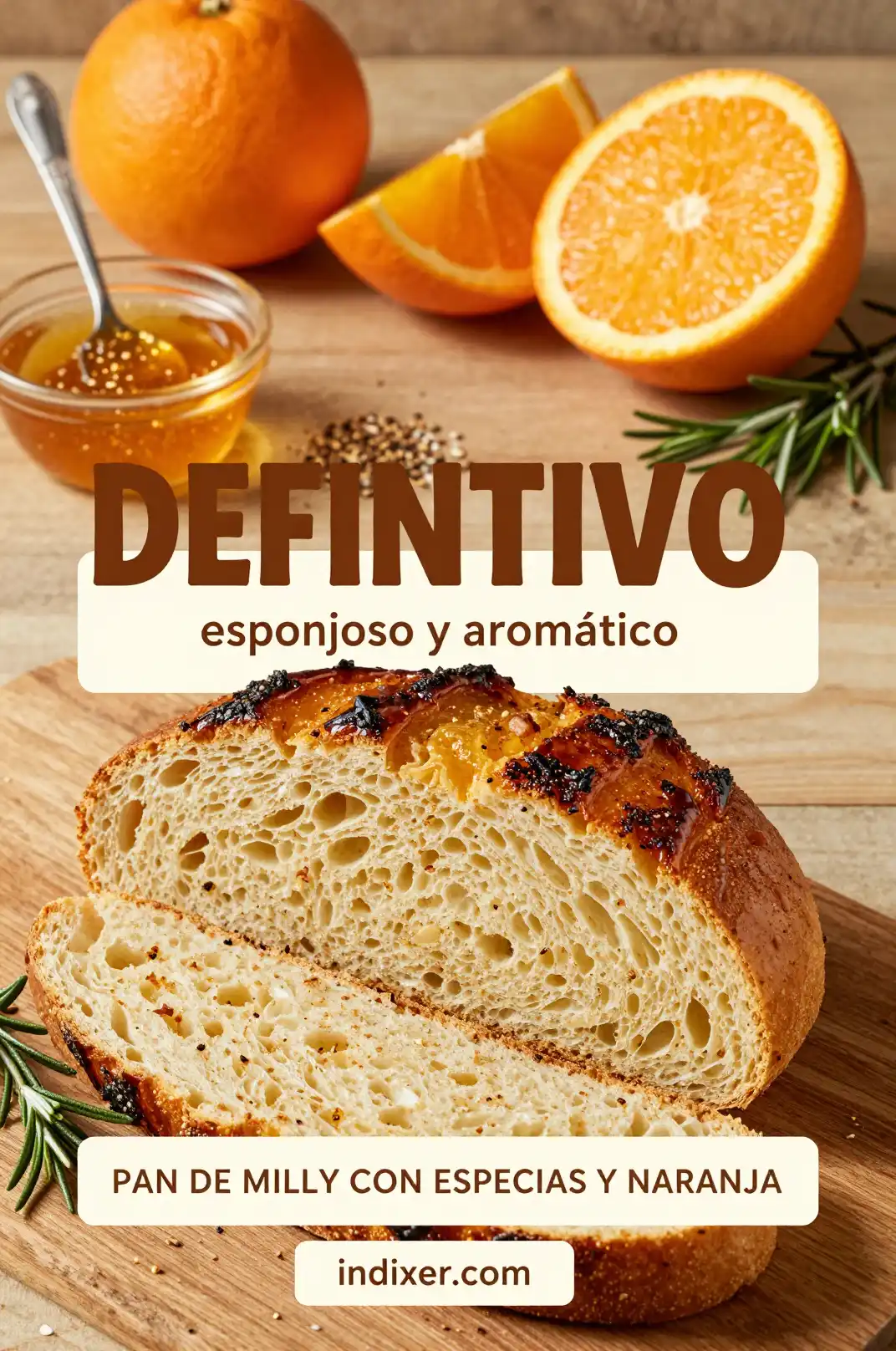 Pan de Miel con Especias y Naranja - Pan y Repostería - Indixer