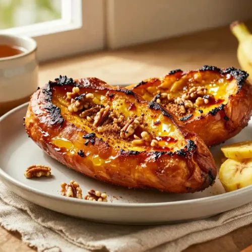 Pan de Plátano con Nueces y Canela - Tarjeta de Receta