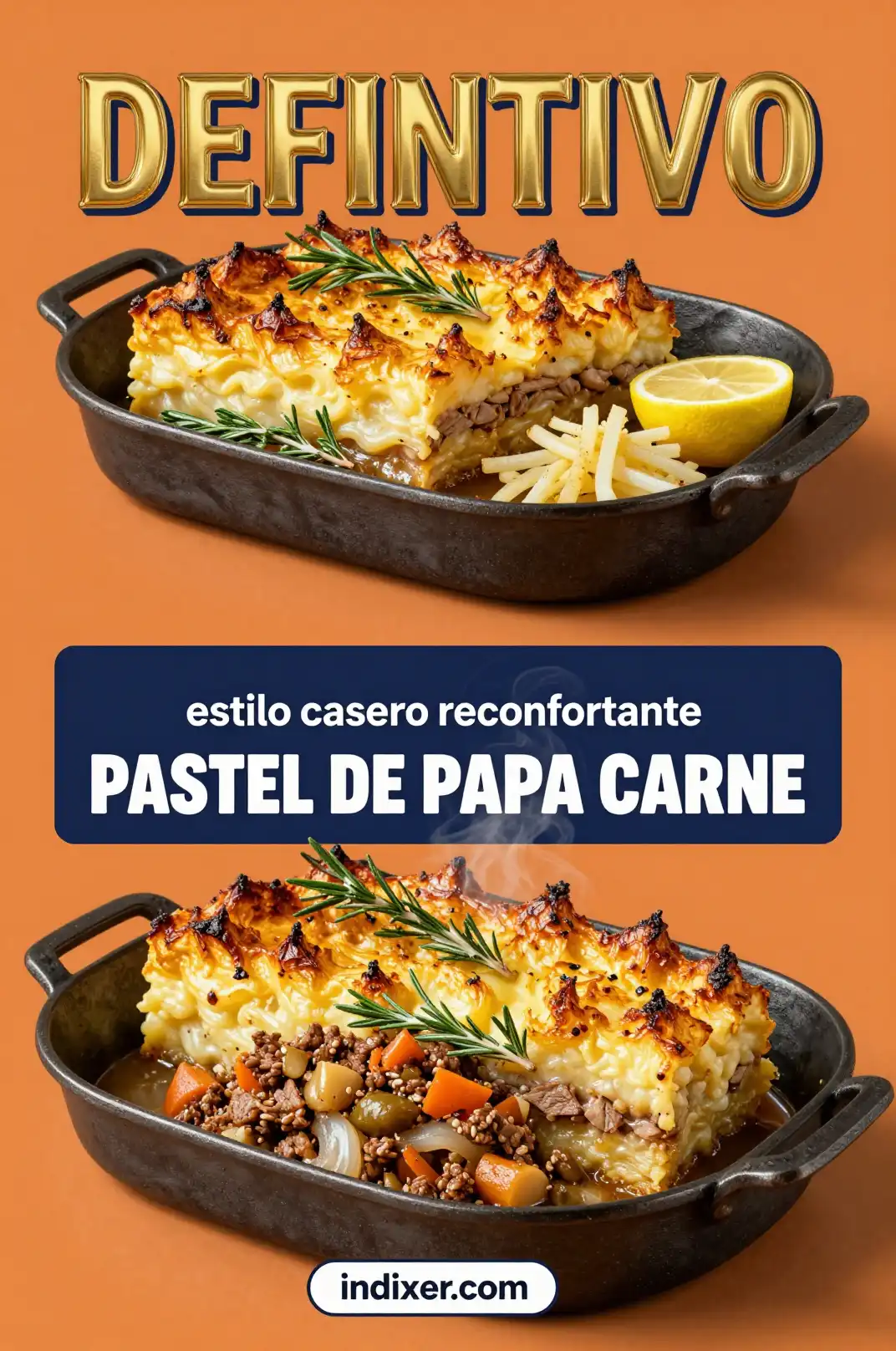 Pastel de Papa Carne - Comidas Económicas - Indixer