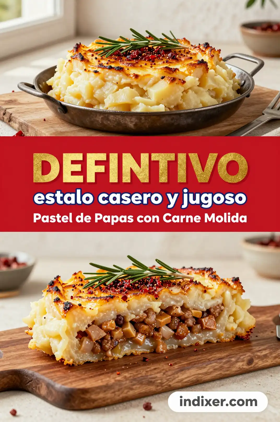 Pastel de Papas con Carne Molida - Comidas Económicas - Indixer