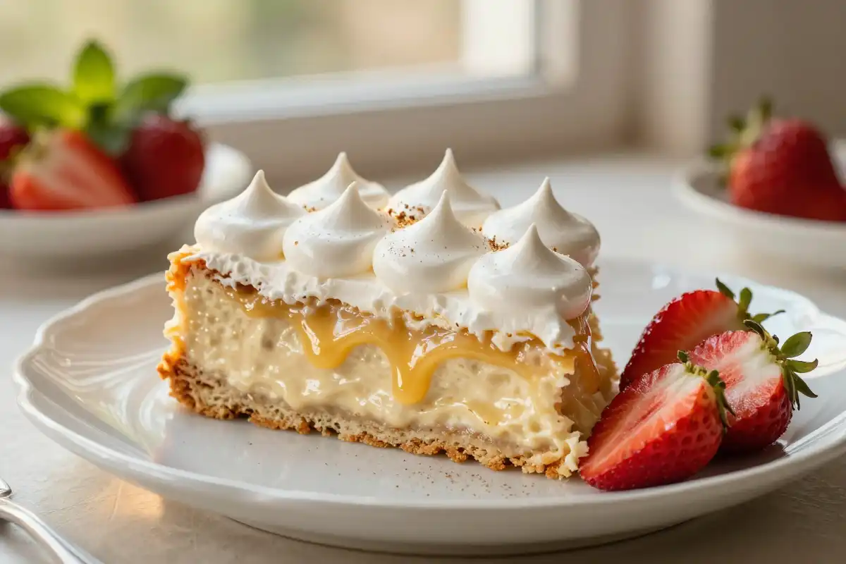 Pastel de Tres Leches plato terminado