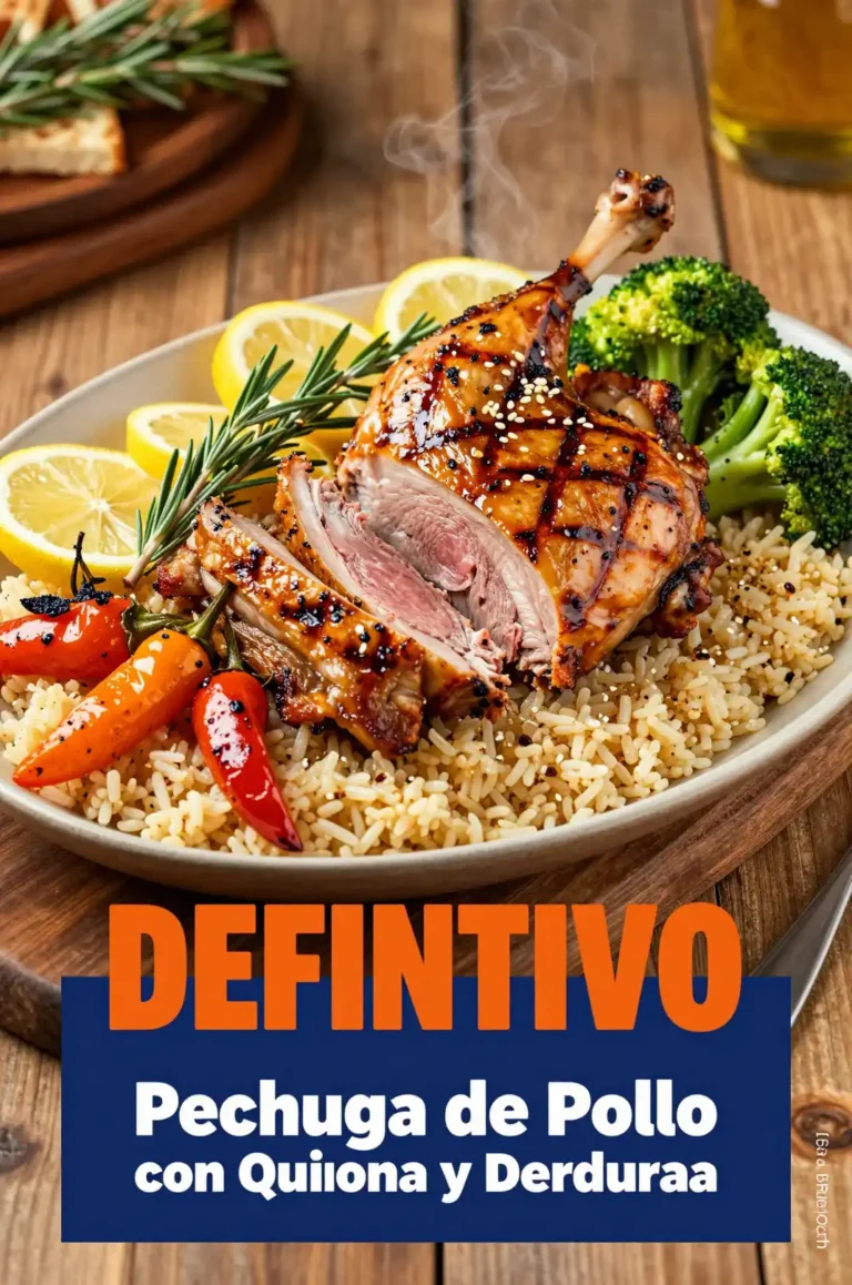 Pechuga de Pollo a la Parrilla con Quinoa y Verduras - Comida Saludable - Indixer