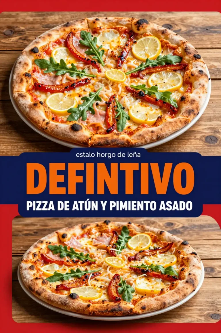 Pizza de Atún y Pimiento Asado - Pizza - Indixer