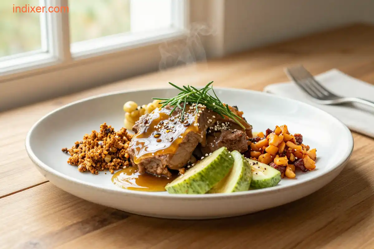 Pizza de Pollo con Espinacas y Feta terminado