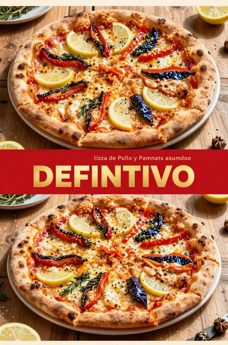 Pizza de Pollo y Pimientos Asados - Pizza - Indixer