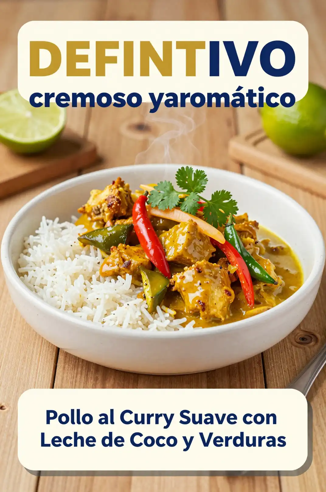 Pollo al Curry Suave con Leche de Coco y Verduras - Pollo y Aves - Indixer