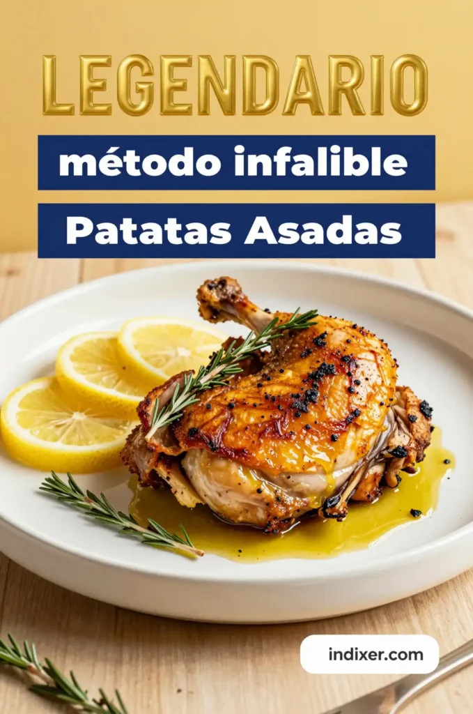 Pollo al Limón con Hierbas y Patatas Asadas - Recetas para Cena - Indixer