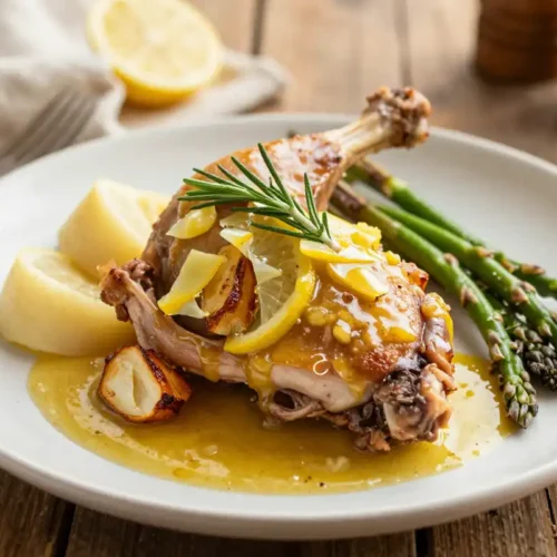 Pollo al Limón con Romero y Ajo Asado - Tarjeta de Receta