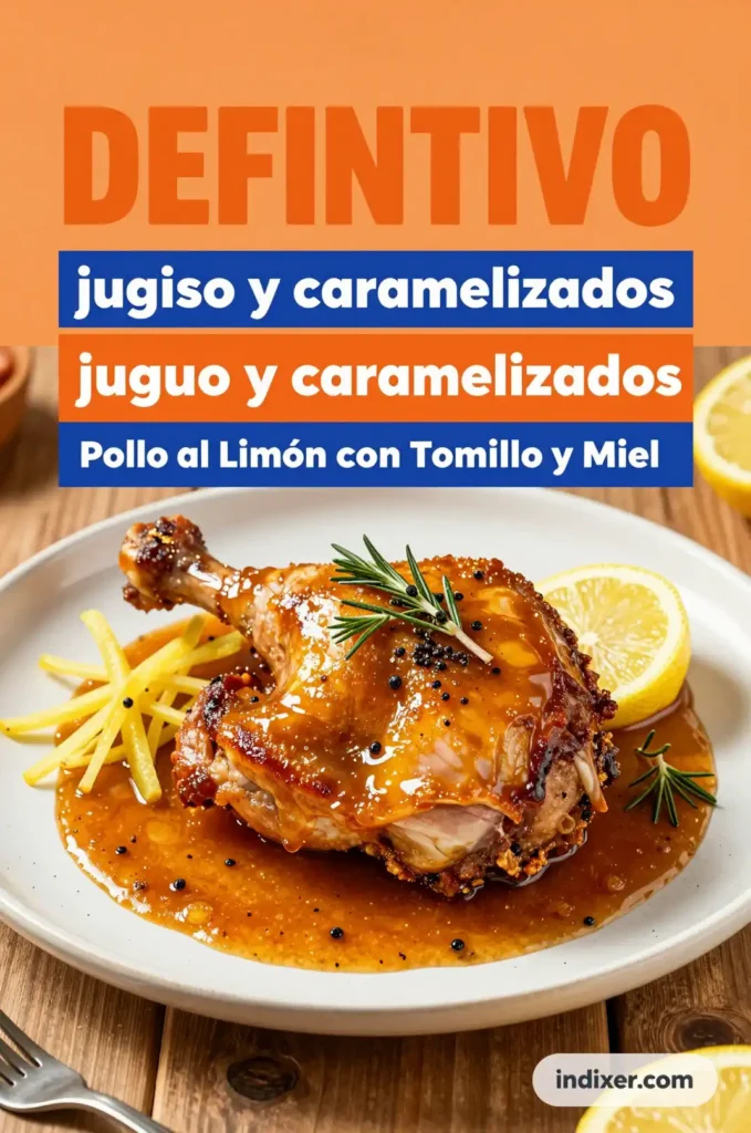 Pollo al Limón con Tomillo y Miel - Pollo y Aves - Indixer