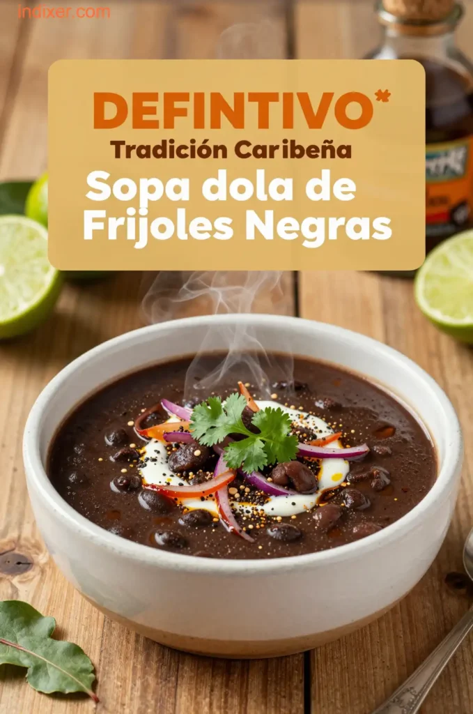 Sopa de Frijoles Negros - Comidas Económicas - Indixer