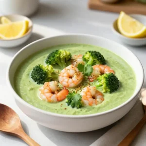 Step by step Addictively Good Creamy Middle Eastern Pressure Cooker Shrimp & Broccoli Soup: Easy Weeknight Meal Prep
