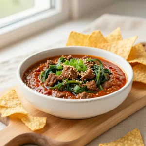 Step by step Addictively Good Gochujang Braised Ground Beef & Spinach Appetizer Dip Easy One-Pan Meal Prep