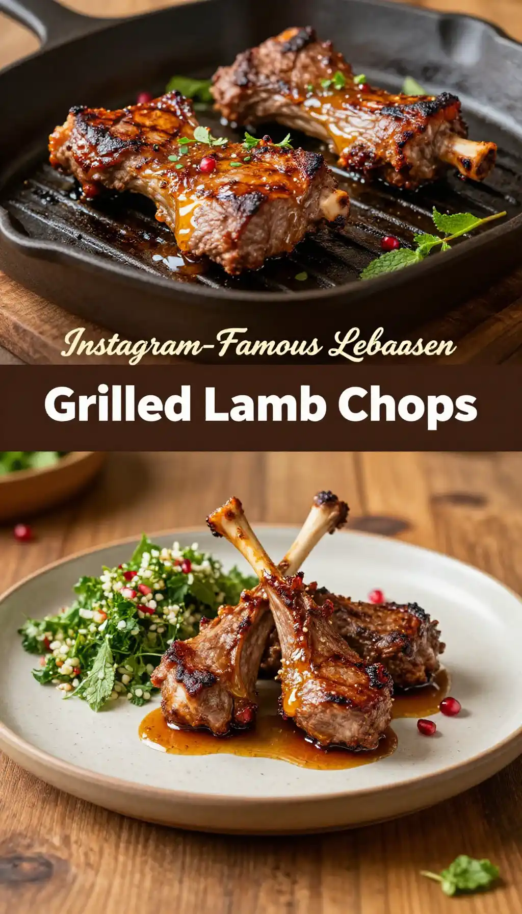 Instagram-Famous Lebanese Grilled Lamb Chops pinterest pin